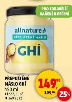 Penny Market PŘEPUŠTĚNÉ MÁSLO GHÍ, 450 ml nabídka
