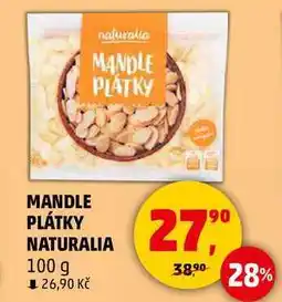 Penny Market MANDLE PLÁTKY NATURALIA, 100 g nabídka