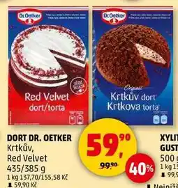 Penny Market DR. OETKER Krtkův, Red Velvet, 435/385 g nabídka
