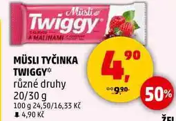 Penny Market MÜSLI TYČINKA TWIGGY různé druhy, 20/30 g nabídka