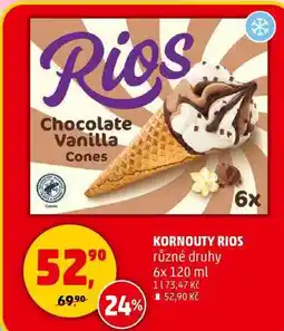 Penny Market KORNOUTY RIOS různé druhy, 6x 120 ml nabídka
