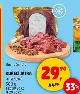 Penny Market KUŘECÍ JÁTRA mražená, 500 g nabídka