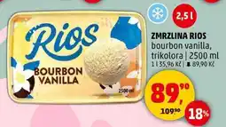 Penny Market ZMRZLINA RIOS bourbon vanilla, trikolora, 2500 ml nabídka