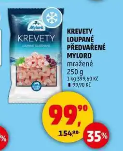 Penny Market KREVETY LOUPANÉ PŘEDVAŘENÉ MYLORD mražené, 250 g nabídka