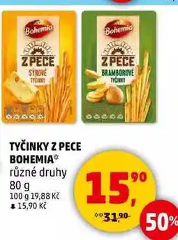 Penny Market BOHEMIA tyčinky z pece různé druhy, 80 g nabídka