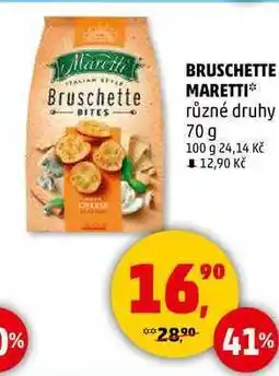 Penny Market BRUSCHETTE MARETTI různé druhy, 70 g nabídka