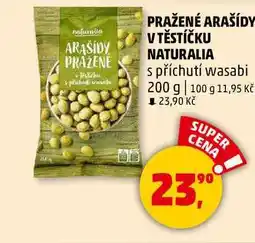 Penny Market PRAŽENÉ ARAŠÍDY V TĚSTÍČKU NATURALIA s příchutí wasabi, 200 g nabídka