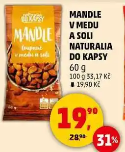 Penny Market MANDLE V MEDU A SOLI DO KAPSY, 60 g nabídka