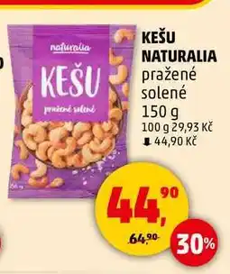 Penny Market KEŠU NATURALIA pražené solené, 150 g nabídka