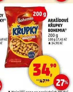 Penny Market ARAŠÍDOVÉ KŘUPKY BOHEMIA, 200 g nabídka