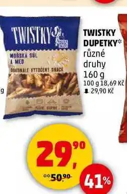 Penny Market TWISTKY DUPETKY různé druhy, 160 g nabídka