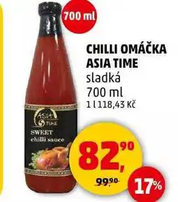 Penny Market CHILLI OMÁČKA ASIA TIME sladká, 700 ml nabídka