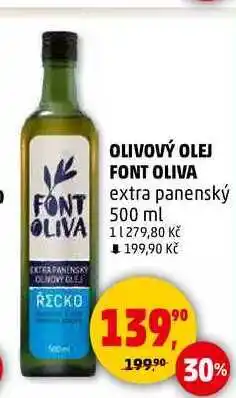 Penny Market OLIVOVÝ OLEJ FONT OLIVA extra panenský, 500 ml nabídka