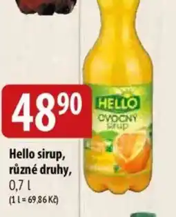 Bala HELLO sirup nabídka