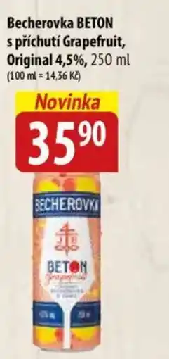 Bala Becherovka Beton s příchutí Grapefruit, Original 4,5% nabídka