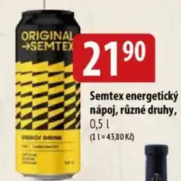 Bala SEMTEX energetický nápoj nabídka