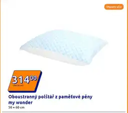 Oboustranný polštář z paměťové pěny my wonder