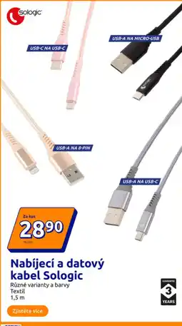 Action Nabíjecí a datový kabel Sologic nabídka