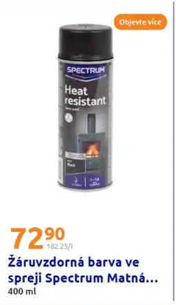 Action Žáruvzdorná barva ve spreji Spectrum Matná nabídka