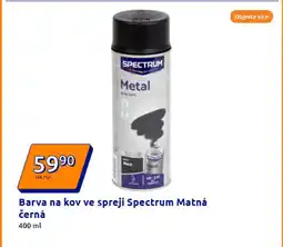 Action Barva na kov ve spreji Spectrum Matná černá nabídka