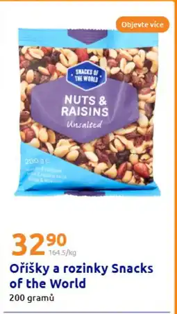 Action Oříšky a rozinky Snacks of the World nabídka