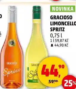 Penny Market GRACIOSO LIMONCELLO SPRITZ, 0,75 l nabídka