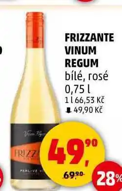 Penny Market FRIZZANTE VINUM REGUM bílé, 0,75 l nabídka