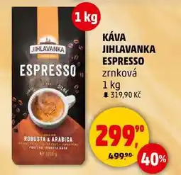 Penny Market JIHLAVANKA ESPRESSO zrnková, 1 kg nabídka