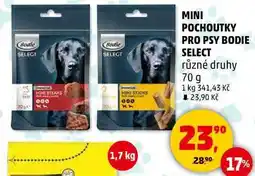 Penny Market MINI POCHOUTKY PRO PSY BODIE SELECT různé druhy, 70 g nabídka