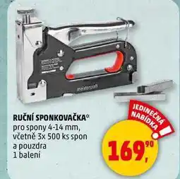 Penny Market RUČNÍ SPONKOVAČKA pro spony 4-14 mm, včetně 3x 500 ks spon a pouzdra, 1 balení nabídka