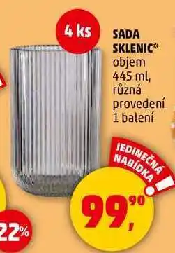Penny Market SADA SKLENIC objem 445 ml, různá provedení, 1 balení nabídka