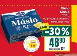 Billa Olma Máslo 250 g nabídka