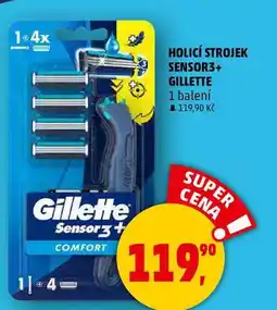 Penny Market HOLICÍ STROJEK SENSOR3+ GILLETTE, 1 balení nabídka