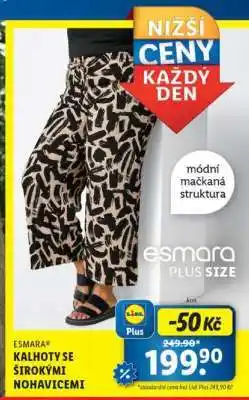 Lidl ESMARA Kalhoty se širokými nohavicemi nabídka