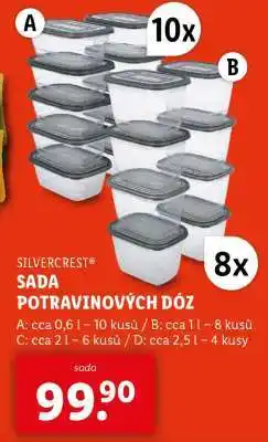Lidl SILVERCREST SADA POTRAVINOVÝCH DÓZ nabídka