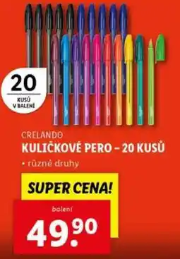 Lidl CRELANDO KULIČKOVÉ PERO – 20 KUSŮ nabídka