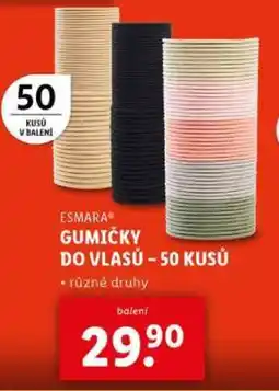 Lidl ESMARA Gumičky do vlasů - 50 kusů nabídka
