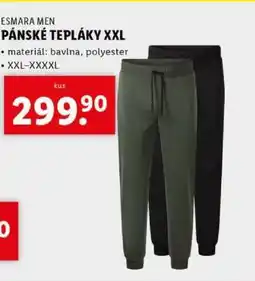 Lidl ESMARA MEN PÁNSKÉ TEPLÁKY XXL nabídka