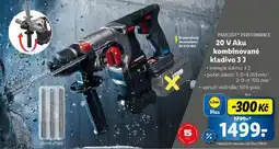 Lidl PARKSIDE PERFORMANCE 20 V Aku kombinované kladivo 3 J nabídka
