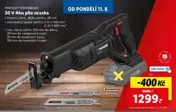 Lidl PARKSIDE PERFORMANCE 20 V Aku pila ocaska nabídka