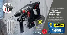 Lidl PARKSIDE PERFORMANCE 20 V Aku kombinované kladivo 1,9 J nabídka