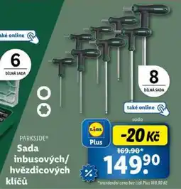 Lidl PARKSIDE Sada inbusových/hvězdicových klíčů nabídka