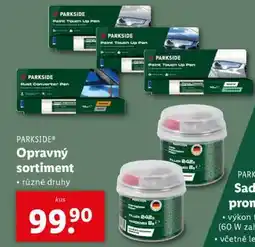 Lidl PARKSIDE Opravný sortiment nabídka