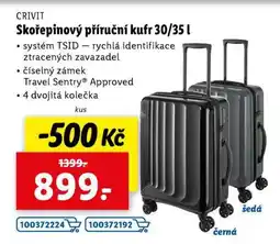 Lidl CRIVIT Skořepinový příruční kufr 30/35 l nabídka