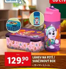 Lidl Láhev na pití / Svačinový box nabídka