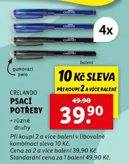Lidl Crelando Psací potřeby nabídka