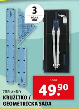 Lidl Crelando Kružítko / Geometrická sada nabídka