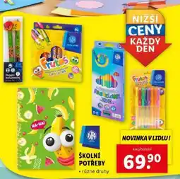 Lidl Školní potřeby nabídka