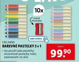 Lidl CRELANDO BAREVNÉ PASTELKY 3 v 1 nabídka