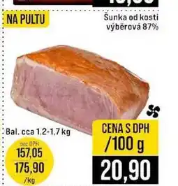 Jip Šunka od kosti výběrová 87% 1.2-1,7 kg 100g nabídka